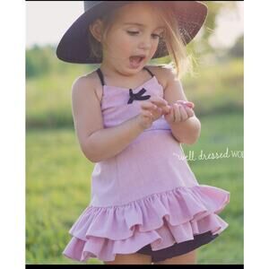 Well Dressed Wolf NWT Size 8 Pink Dainty Dress Black Shorts